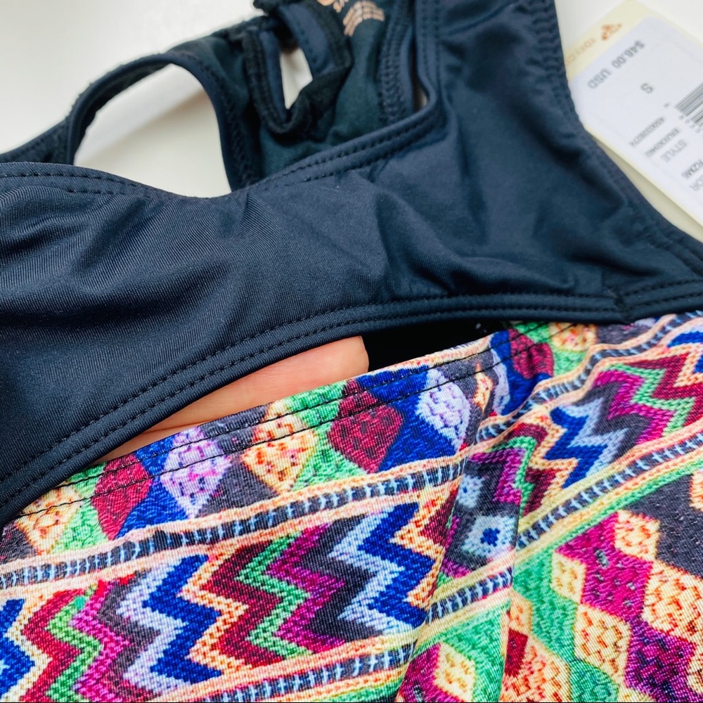 🆕Roxy Cuba Cuba Strappy High Neck Crop Bikini Top - Picture 3 of 8